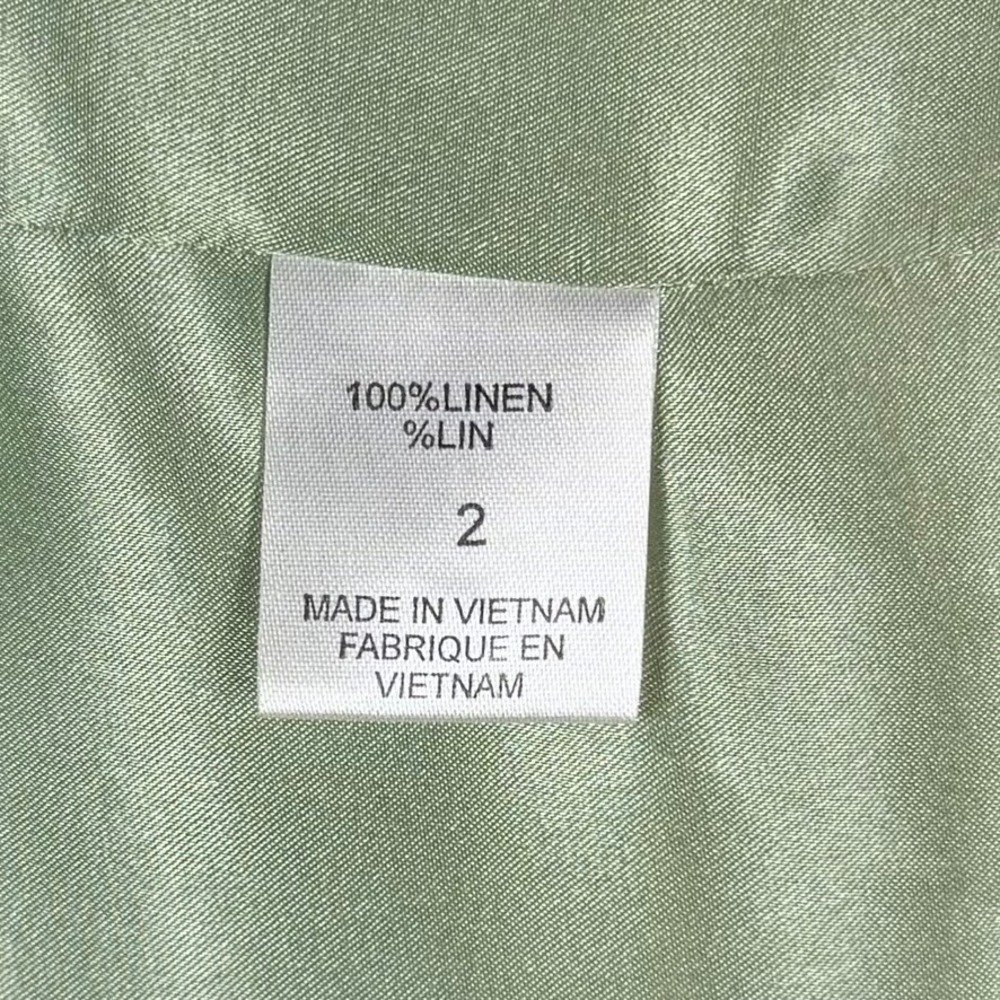 Gianni Bini Pleated Skirt 2 100% Linen Knee Length Geometric Artsy Dopamine - Picture 3 of 7